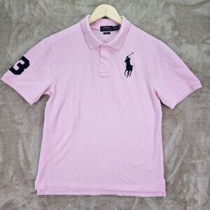 Polo Ralph Lauren Pink Golf Shirt Classic Fit Big Pony Logo Teen Size XL (18-20)